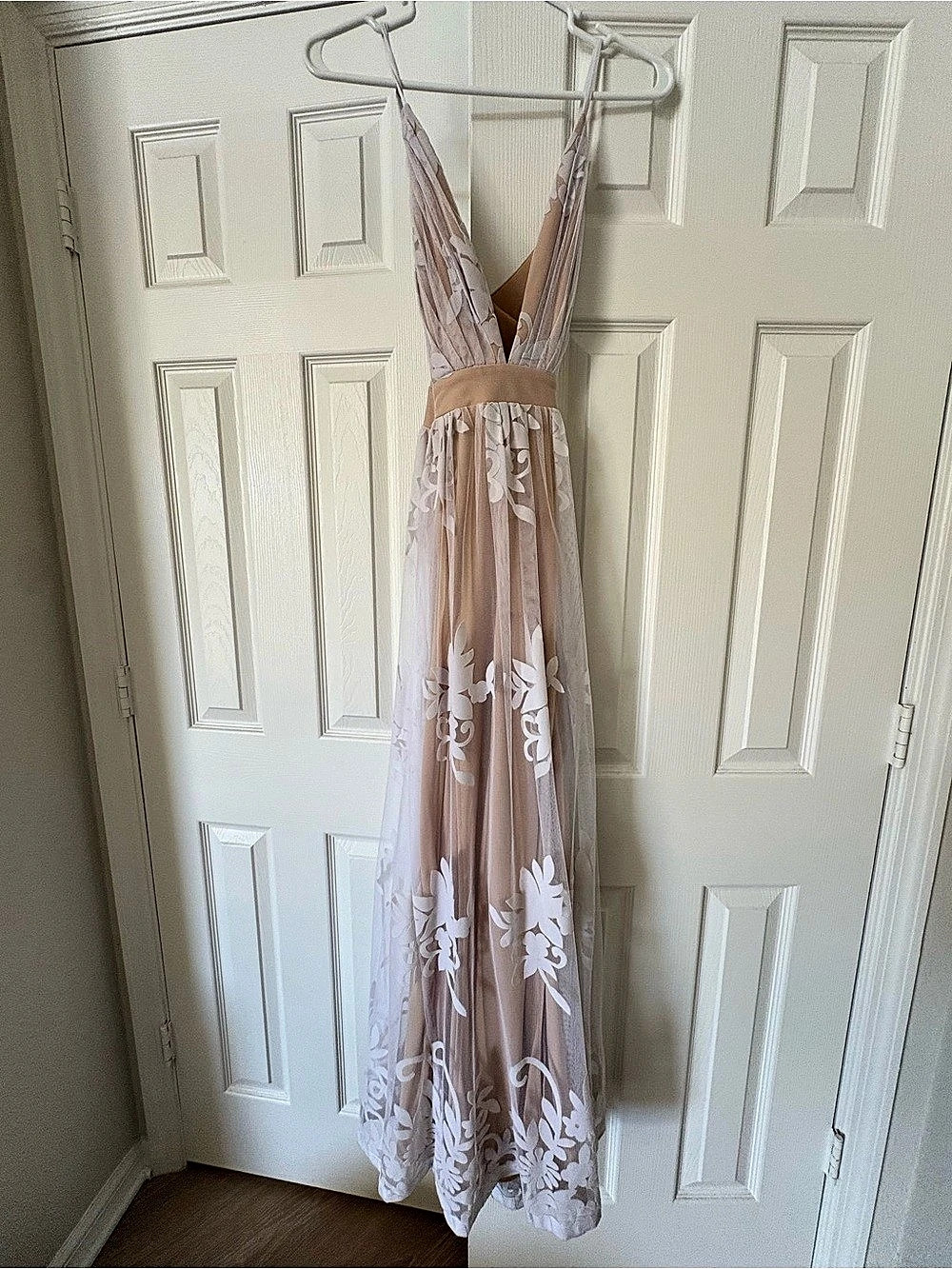 Luxxel Lace Floral Maxi Dress